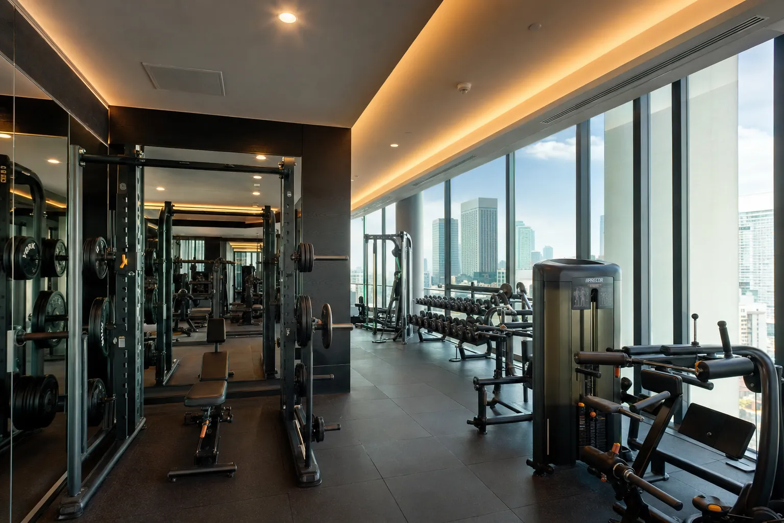 Design visualization — amenity gym